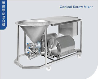 Conical spiral mixer