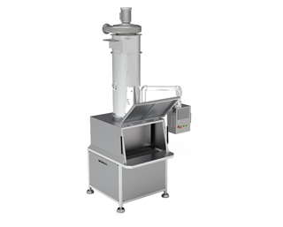 Small bag dust-free feeding station