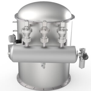 Special filter cartridge dust collector for pneumatic conveying system