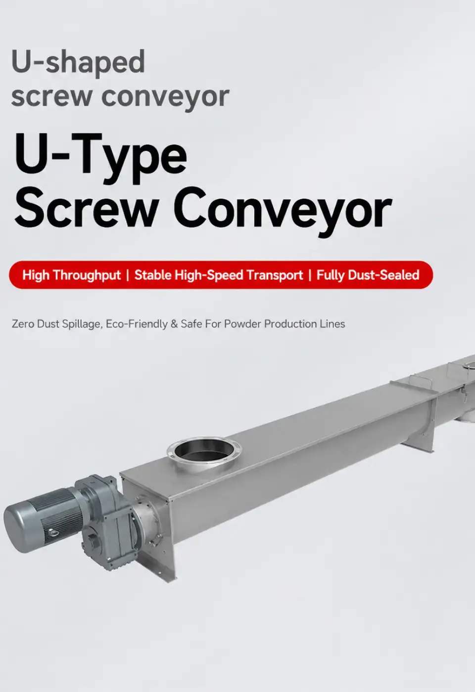U shaped spiral conveyor
