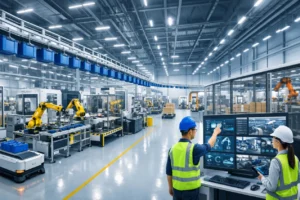 Automated material handling system banner