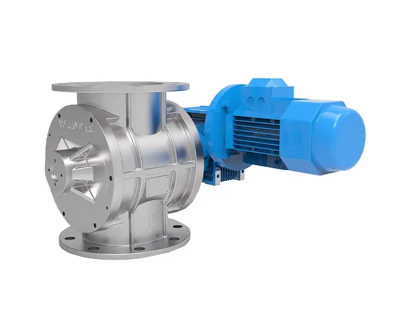 Straight through rotary valve