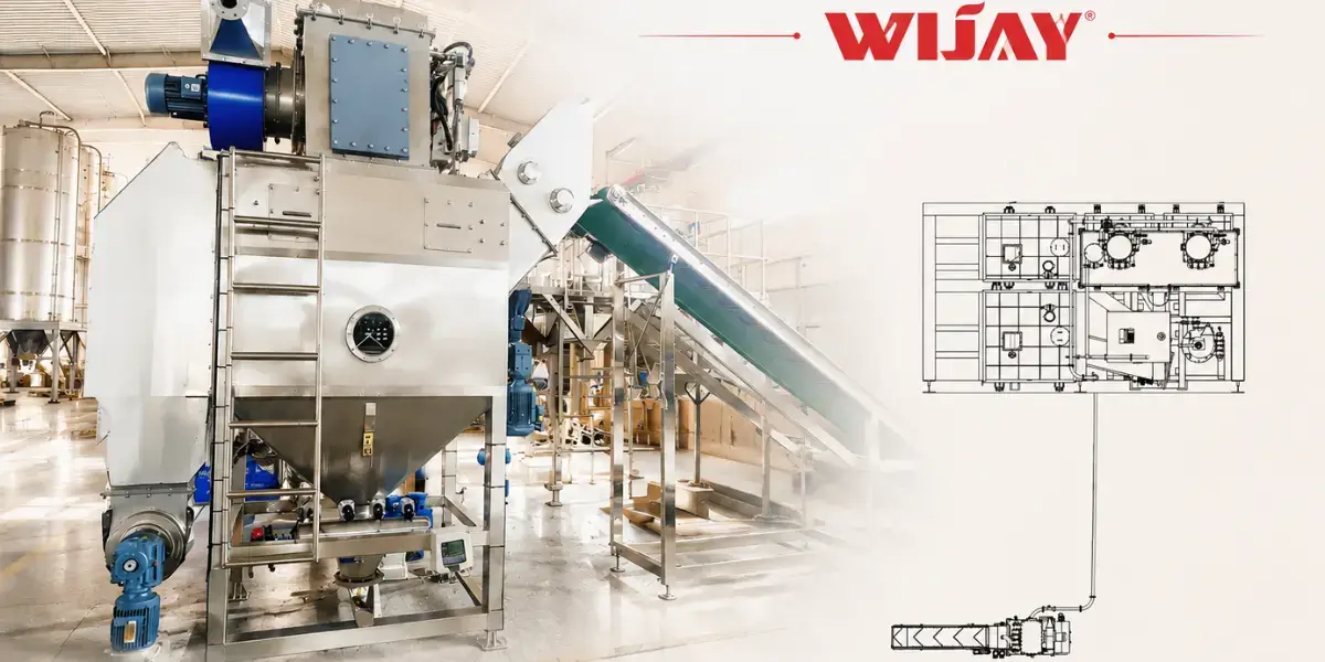 Case Study of a Powder Handling System for the Construction of a Large-Scale Nuclear Facility