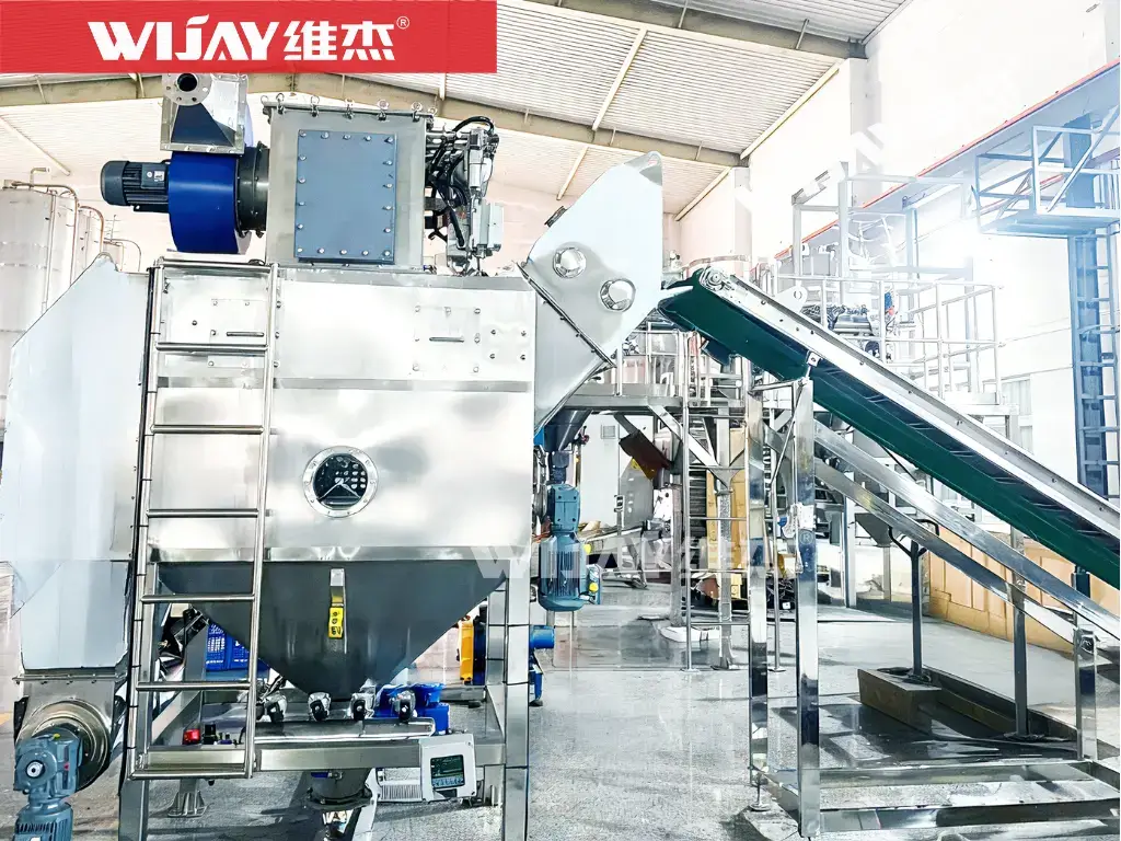 Industrial central dust removal system matched with powder conveying
