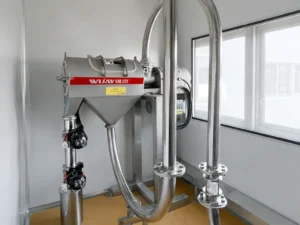 positive pressure pneumatic conveying system bakery flour transport