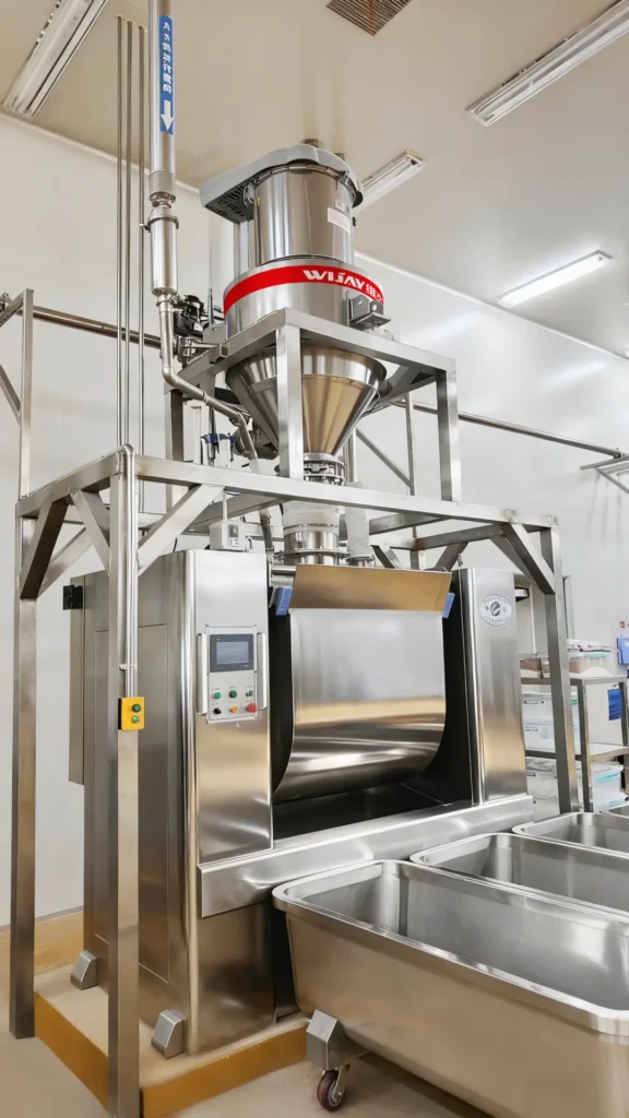 Automatic frozen dough material handling system for Song Group